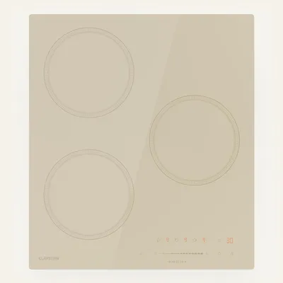 Image de Klarstein Victoria Plaque À Induction Encastrable - 3 Zones, 6600 W Avec Boosters,Tactile À Curseur, Minuterie & Verrouillage Parental, Vitrocéramique Beige, Design Compact 45 cm