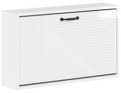 Image de Armoire à chaussures murale, modèle HAARLEM, dimensions : 71 x 17 x 43 cm