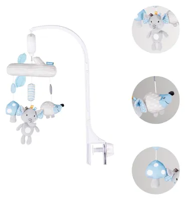 Produktbild von Chipolino Musik Mobile happy Elefant 360 Gad Drehung 35 Melodien Plüschtiere