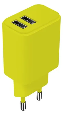 Produktbild von Setty Ladegerät 2x USB 2,4A LSIM-AA-1211 Lime