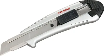 Image de Tajima Aluminist Cutter 18 mm mit Taste, silber, 1 Stück, Spezialgriff aus ALU