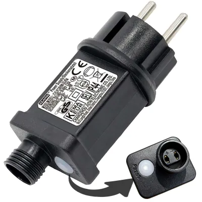 Immagine prodotto di Alimentatore Joycome da 31V, 6W, con spina europea, 8 modalità, per catene luminose con timer