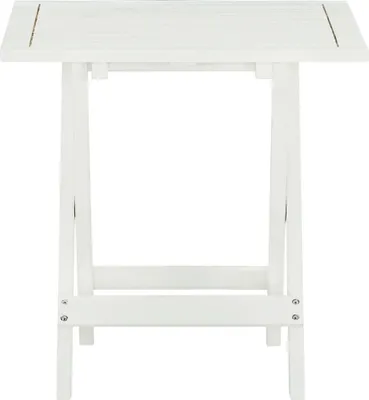 Produktbild von vidaXL Bistrotisch Weiß 46x46x47 cm Massivholz Akazie