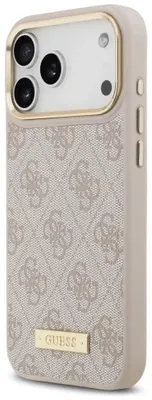 Produktbild von Etui Guess 4G Logo Plate Magsafe Do Iphone 17 Pro Max Różowy