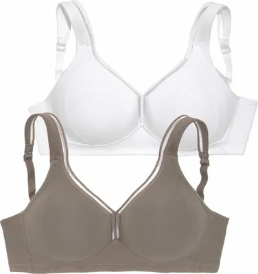 Produktbild von PETITE FLEUR T-Shirt-BH mocha-mousse+weiß Größe 95 C