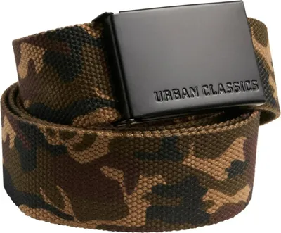 Image de Urban Classics TB305 | Canvas Belts One Size - Couleur : woodcamo/blk - Taille : One Size