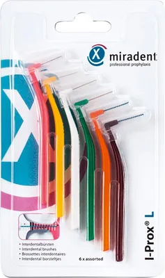 Produktbild von Miradent Interdentalbürste I-Prox L sortiert 6 St