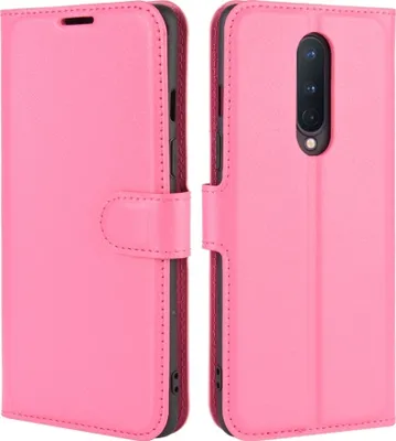 Produktbild von Mobigear Classic  OnePlus 8 Hülle Klapphülle Geldbörse - Magenta