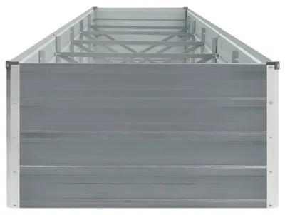 Image de Jardinière, acier galvanisé, 480 x 80 x 45 cm, pour l'extérieur, structure très résistante, revêtement antirouille