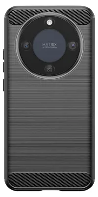 Zdjęcie produktu dla Avizar, etui do Honor Magic 8 Lite silikonowe, wygląd karbonowy szczotkowany, czarne