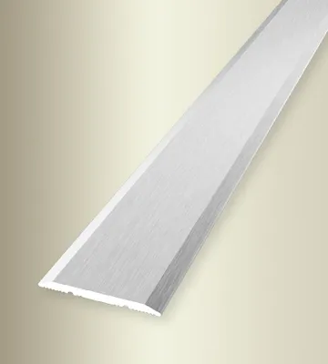 Produktbild von PROVISTON | Übergangsprofil | Breite: 25 mm | Höhe: 0 - 99 mm | Länge: 1000 mm | Aluminium eloxiert | Glatt | Silber Fein Geschliffen | Selbstklebend