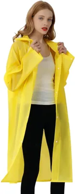 Produktbild von Regenmantel Transparent Regenponcho Regen Zubehör für Damen und Herren Regenbekleidung Regencape Regenjacke Wasserdicht für Wandern Radfahren Camping und Reisen