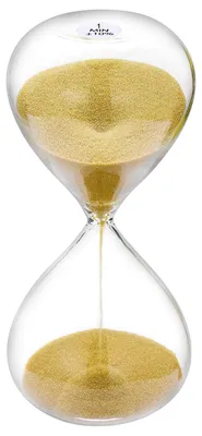 Produktbild von Sanduhr - 1 Minute Laufzeit - Dekoration für Schreibtisch Büro und Klassenzimmer - Gold
