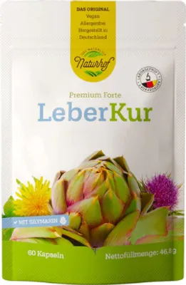 Zdjęcie produktu dla Naturhof Liver Cure Premium Forte Capsules 60 kapsułek