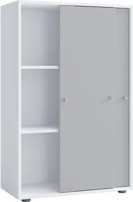 Produktbild von LonaXLST Büroschrank 2 Türen weiß, grau.