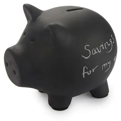 Zdjęcie produktu dla Skrzynka na drobne z możliwością opisania Balvi Oink 25533, czarna