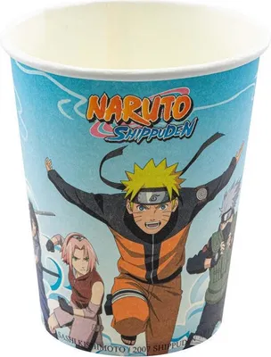 Produktbild von Naruto Pappbecher 250ml, 8 Stück