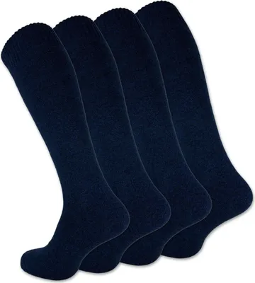 Produktbild von 4 Paar Herren THERMO Kniestrümpfe Innenfrottee 22350 - Navy 43-46