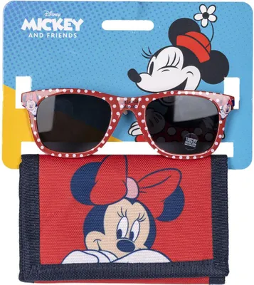 Image de Disney Minnie Mouse Set pour enfants avec lunettes de soleil & porte-monnaie stylé & pratique