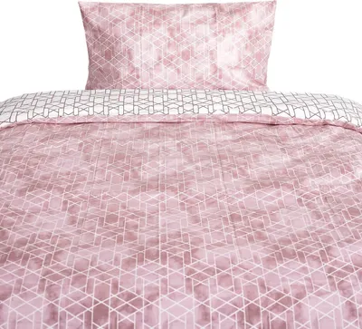 Produktbild von Renforcé Bettwäsche mit Reißverschluss, für Einzel- und Doppelbett 135 x 200 cm + 80 x 80 cm
