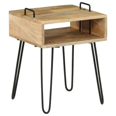 Obrázok produktu pre Nočný stolík masívne mangovníkové drevo 40x34x47 cm