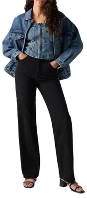 Produktbild von Levi's Ribcage Full Length Black Sprout