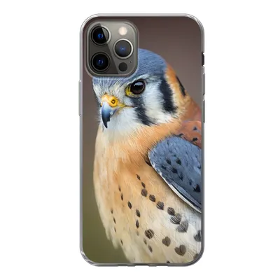 Produktbild von MuchoWow® Handyhülle Schutzhülle Hülle für iPhone 13 Pro Vogel - Makro - Blau Silikon Softcase Handy Hülle - Handy-Tasche
