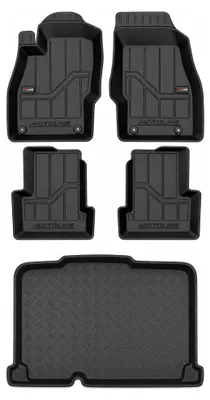 Productafbeelding van Wielganizator MotoLine TPE-automatten geschikt voor Opel Corsa D (2006-2014), 4 + 1 kofferbakmat 23028