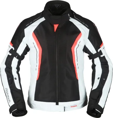 Obrázok produktu pre Modeka Khao Air Dámska motocyklová textilná bunda (čierna/sivá/červená, 48)
