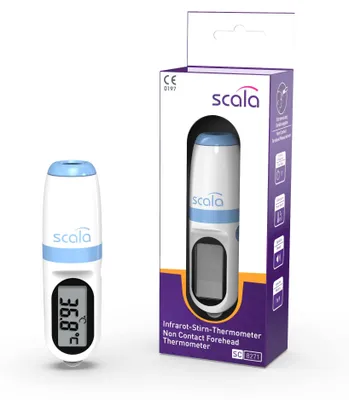Produktbild von scala SC 8271 Infrarot Fieberthermometer kontaktlos – Stirnthermometer für Kinde