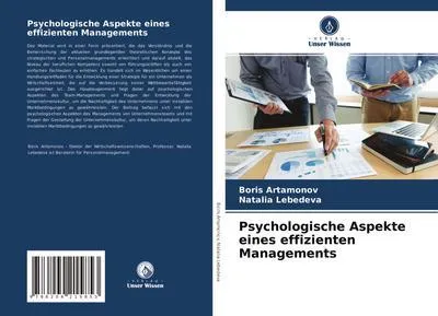 Produktbild von Psychologische Aspekte eines effizienten Managements