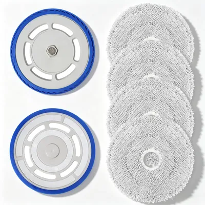 Ersatz-Wischtücher mit Halter für Ecovacs Deebot Mini, 2+2-teilig