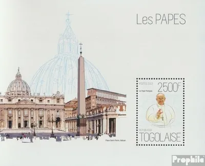 Produktbild von Briefmarken Togo 2013 Mi Block 867 (kompl. Ausgabe) postfrisch Päpste