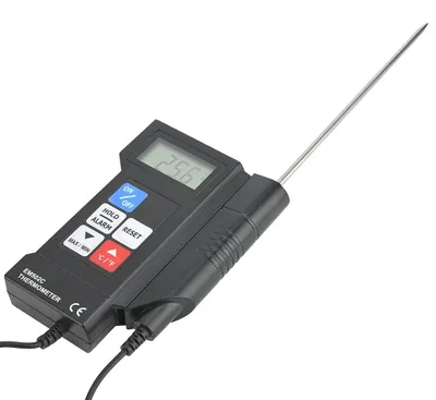 Digitales Thermometer mit Sonde, -50 bis 300 °C, LED-Display