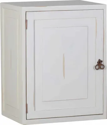 Produktbild von MiaMöbel Hängeschrank Mexico Möbel 51x66x38 cm Landhausstil Massivholz Pinie Weiß