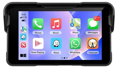 Productafbeelding van Motorfietsmonitor, draadloze CarPlay-connectiviteit, IP68 waterdicht, met TPMS (bandenspanningscontrolesysteem)