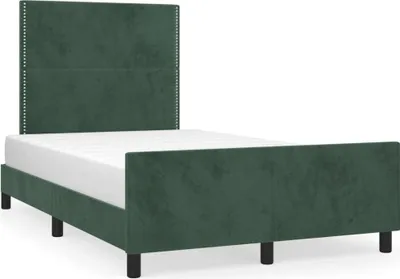 Obrázok produktu pre vidaXL Rám postele bez matraca tmavozelený 120x200 cm zamat