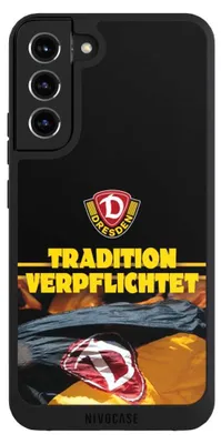 Produktbild von NIVOCASE Handyhülle für Samsung Galaxy S22+  Hülle NIVOpure Case Schwarz Fanartikel SG Dynamo Dresden SGD