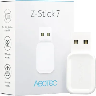 Produktbild von Aeotec Z-Stick 7, Kabelgebunden, Kabellos, Z-Wave, 868.42 MHz, 150 m, Weiß