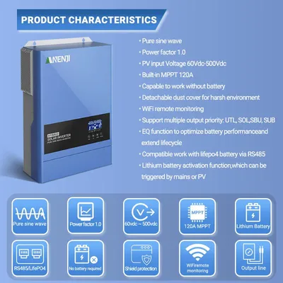 Productafbeelding van LiFePO4 Accu 51.2V 100Ah 5.12 kWh Capaciteit 6000+ Cycli 16S BMS