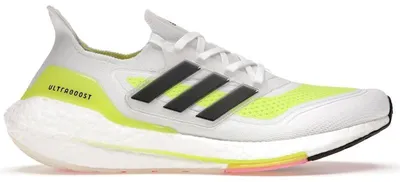 Produktbild von adidas Ultra Boost 21 White Solar Yellow - EU 45 1/3