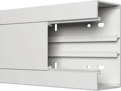Produktbild von GGK Brüstungskanal PVC, 60x130, inkl. Oberteil, reinweiß RAL 9010, Stange mit 2m, 1 Stk.