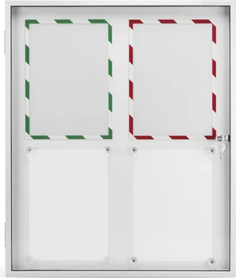Zdjęcie produktu dla Magnetoplan 1215100 Gablota SP ze szkłem akrylowym, do użytku wewnętrznego, 87 x 75 cm