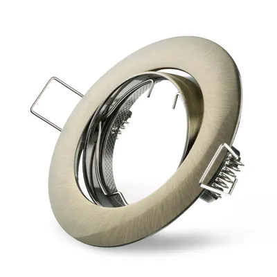 Produktbild von Einbaustrahler Messing grün gebürstet schwenkbar 68mm max. 50W