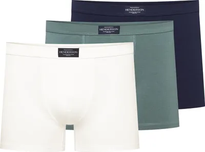 Produktbild von Henderson Main Herren Boxer Shorts 3er Pack - 93% Baumwolle, 7% Elasthan, Bequeme Passform, Atmungsaktiv und Strapazierfähig, Ideal für den Alltag und Sport Henderson Main Herren Boxer Shorts 3er Pack - 93% Baumwolle, 7% Elasthan, Bequeme Passform, Atmungsaktiv und Strapazierfähig, Ideal für den Alltag und Sport