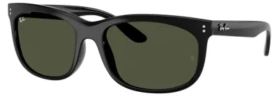 Produktbild von Ray-Ban RB2389 Balorette 901/31 Sonnenbrille Schwarz glänzend Grün Gr. 60