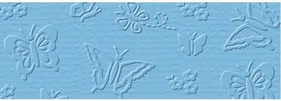 Produktbild von Prägekarton Elegance 220g/qm 23x32cm VE=5 Blatt Schmetterlinge azurblau