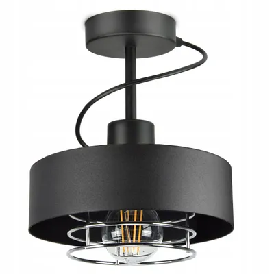 Obrázek produktu pro LUXOLAR - Stropní světlo matně černé E27 60 W - Stropní světlo do obývacího pokoje, kuchyně - Loft Design