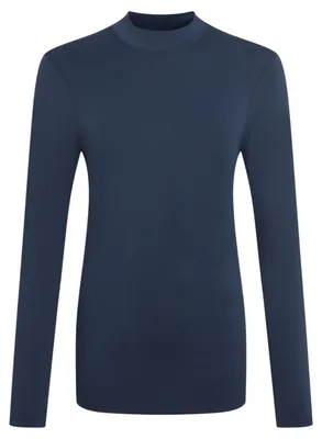 Produktbild von Craghoppers - T-Shirt für Damen, Stehkragen, Nosilife, Emblem, Langärmlig CG2436 (34 DE) (Marineblau)