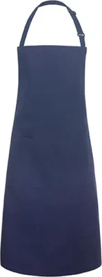 Zdjęcie produktu dla Karlowsky BLS 9 | Ponadgabarytowy fartuch śliniakowy Basic z klamrą i kieszenią - Kolor: Navy (ok. Pantone 533C) - Rozmiar: 100 x 100 cm